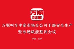 萬順叫車中南市場(chǎng)分公司干部安全生產(chǎn)暨市場(chǎng)賦能整訓(xùn)會(huì)議在長沙召開